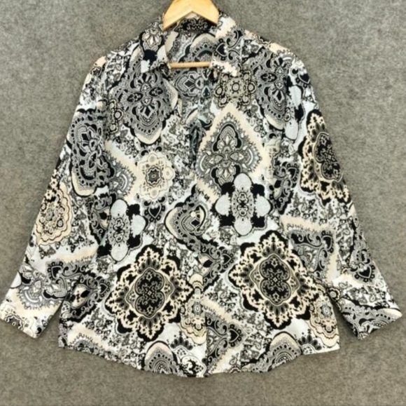 ZARA | Paisley Long Sleeve Top | Small - Picture 4 of 10